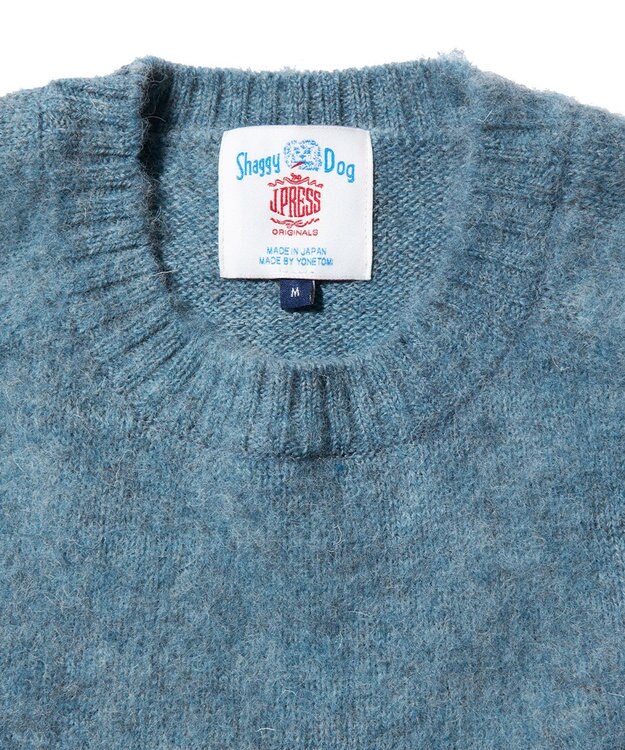 J.PRESS MEN 【J.PRESS ORIGINALS】SHAGGYDOG CREW KNIT / JAPAN MADE ブルー系