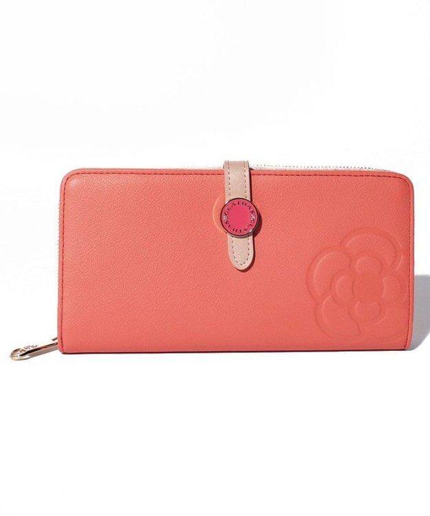 CLATHAS ブラン ラウンドファスナー長財布 ピンク