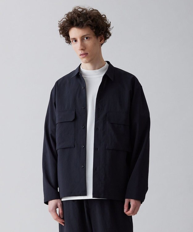 UNFILO MENS TENNEN TOUCH シャツアウター[23年春夏商品] ネイビー