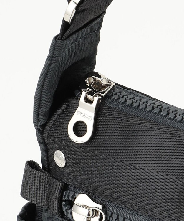 Y'SACCS テープデザイン　トラベルショルダーバッグ ダークグレー