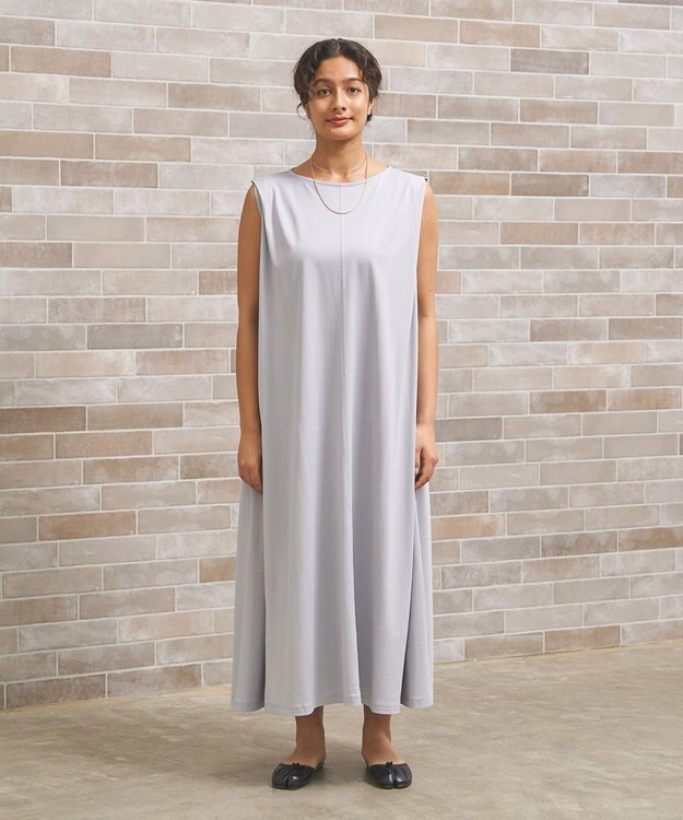 J.PRESS YORK STREET 【WOMEN】タックポイントワンピース スカイブルー系