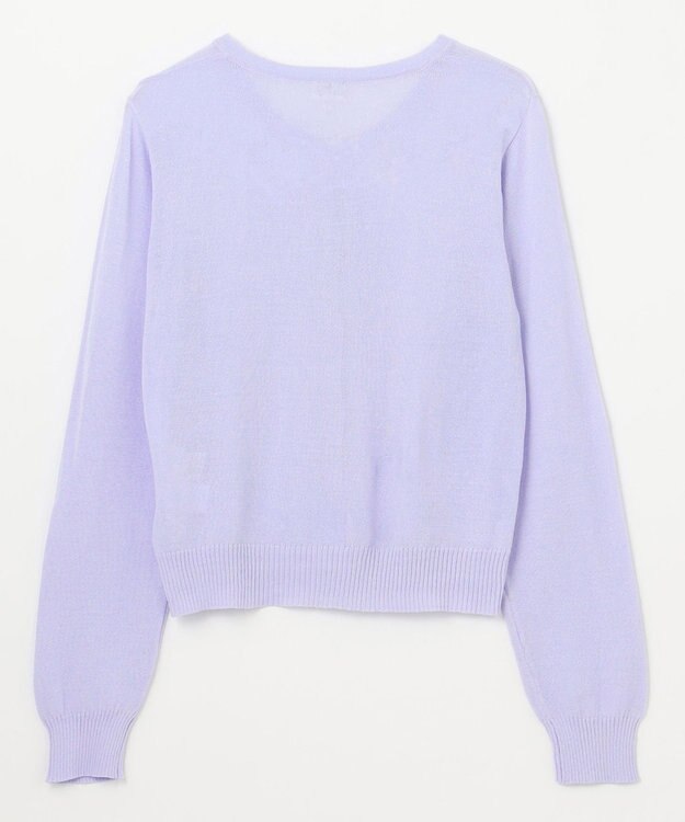 組曲 KIDS 【150-160cm】シアー カーディガン ラベンダー系