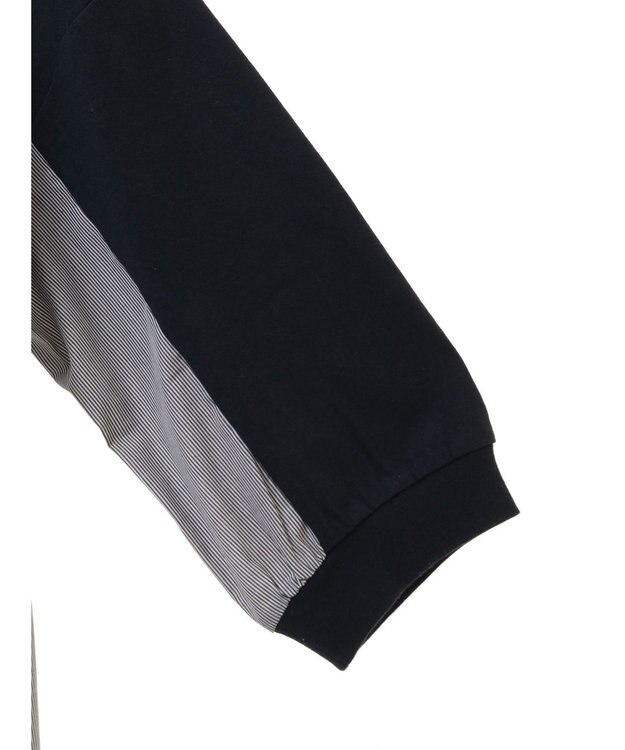 Green Parks 布帛切り替えフレアカットプルオーバー Navy