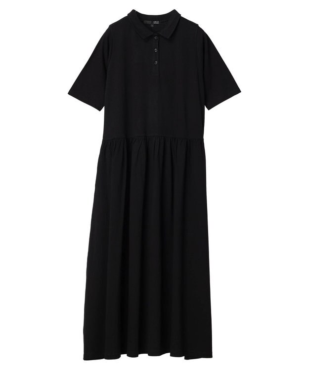 Green Parks ・ＳＵＧＡＲ　ＳＰＯＯＮ　ポロカットワンピース Black