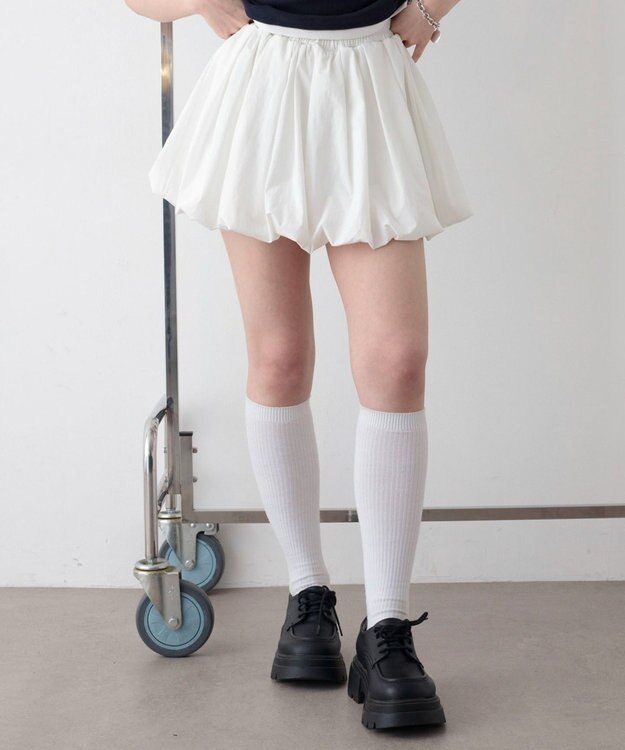 WEGO バルーンミニスカパン ホワイト