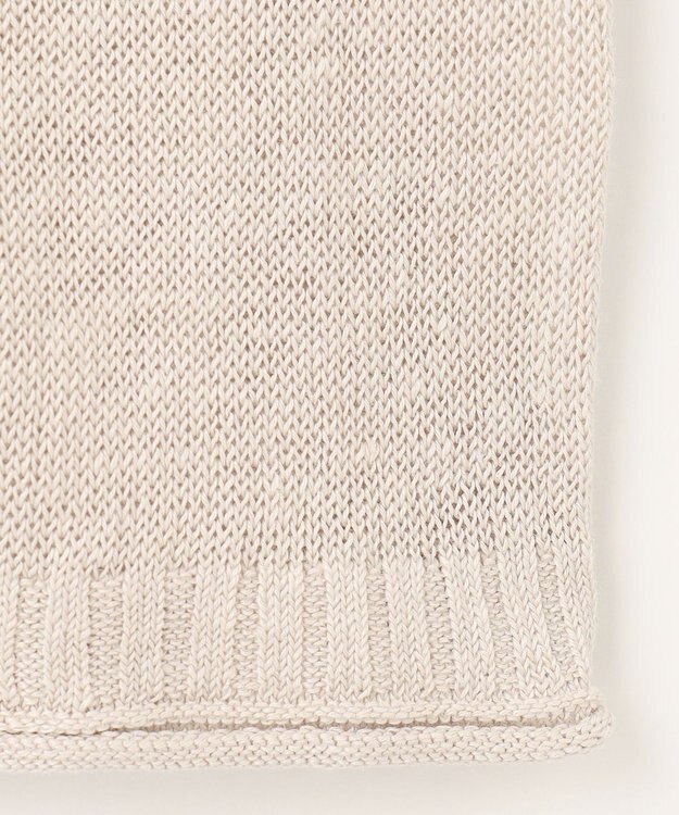 J.PRESS LADIES 【洗える・吸水速乾】MERCERIZED CORD LINEN ニット ベージュ系