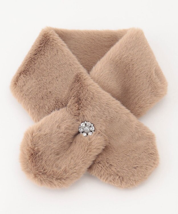 TOCCA MINI BIJOUX FUR TIPPET ティペット ベージュ系