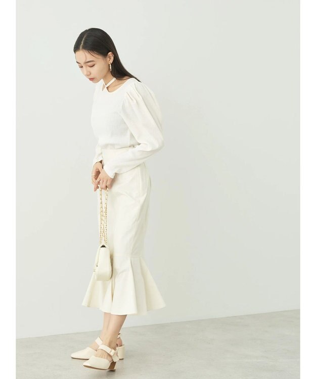 earth music&ecology ホルターネックインナー Ivory