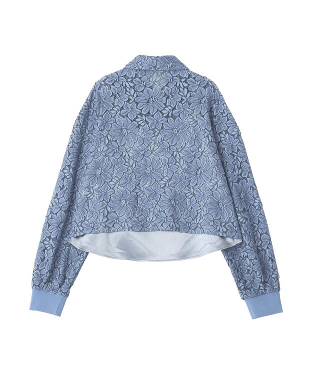 YECCA VECCA [2SET]キャミレイヤードレースシャツ Blue