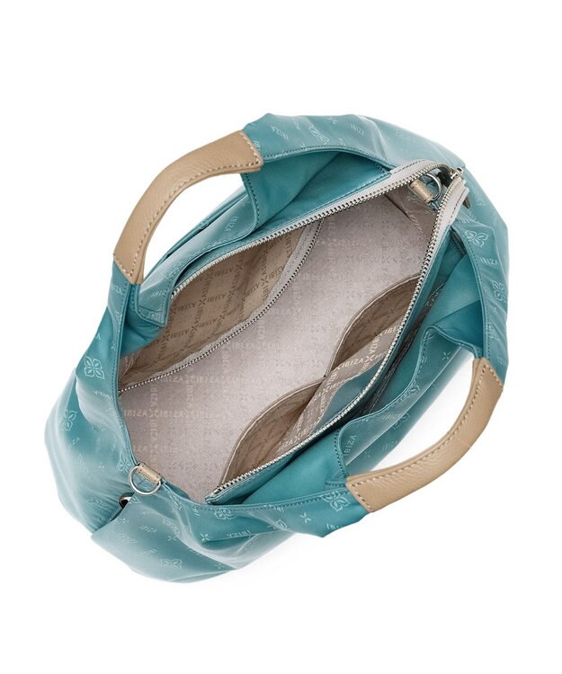 IBIZA モノグラムナイロン　2WAYバッグ エメラルドグリーン