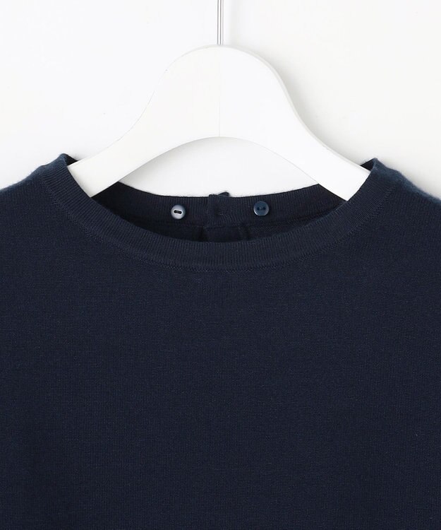 ANY SIS S レース襟 ニット ネイビー