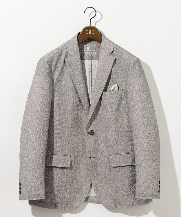 JOSEPH ABBOUD 【キングサイズ・ストレッチ・洗える・軽量・防しわ・速乾・エコ撥水】ライトウェーブジャケット ベージュ系