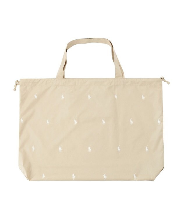 MOONBAT POLO RALPH LAUREN ポケッタブルレインバッグ ポロポニーカラードット ベージュ