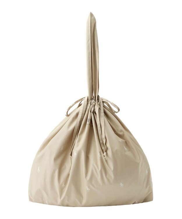 MOONBAT POLO RALPH LAUREN ポケッタブルレインバッグ ポロポニーカラードット ベージュ