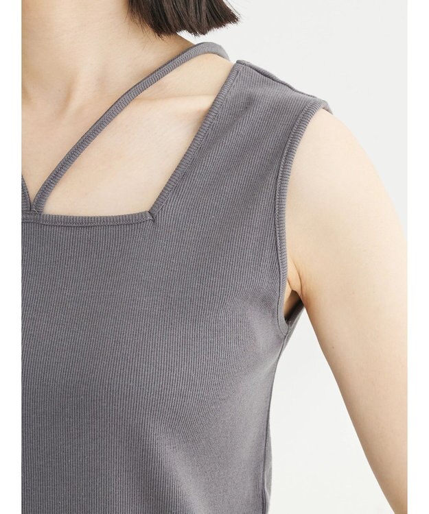 Green Parks マルチストラップテレコタンク Charcoal Gray