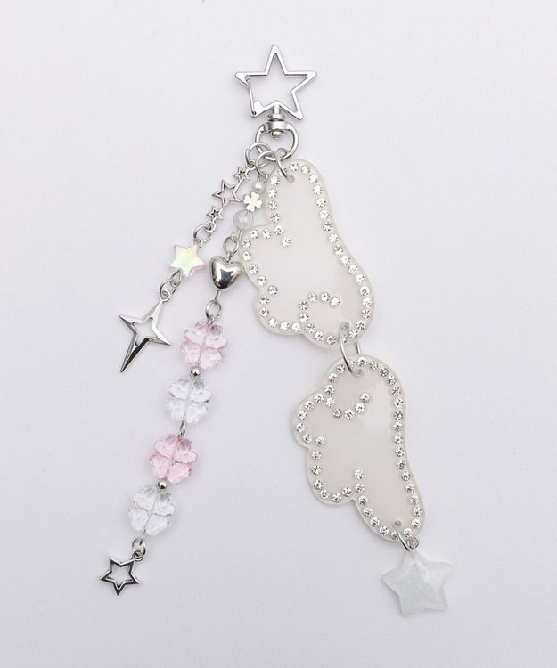 WEGO ANGELビーズセットキーホルダー ホワイト