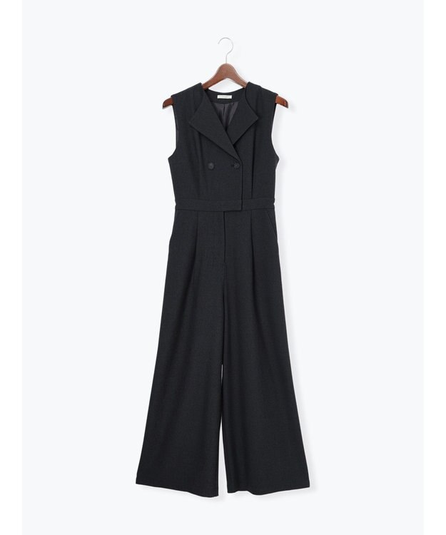 Te chichi ツイーディーダブルコンビネゾン チャコールグレー