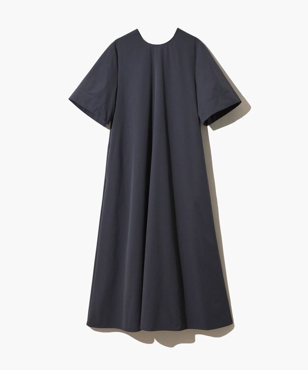 UNFILO 【洗える/軽量】FINE MOVE Aラインワンピース チャコール