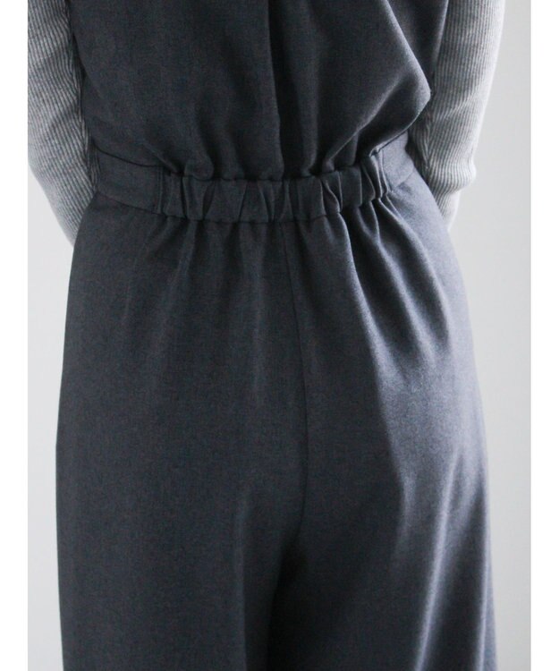 Te chichi ツイーディーダブルコンビネゾン チャコールグレー