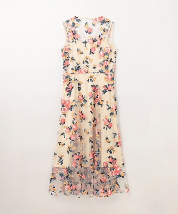 GRACE CONTINENTAL サマーフルーツ刺繍ワンピース キナリ