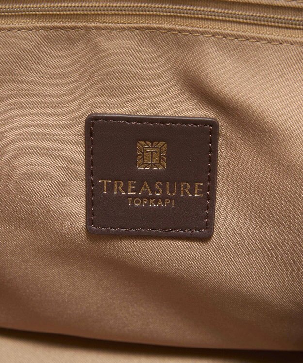 TOPKAPI 【TREASURE TOPKAPI】ストライプハンドル キルティング  2way トートバッグ A4対応 / 軽量 ベージュ