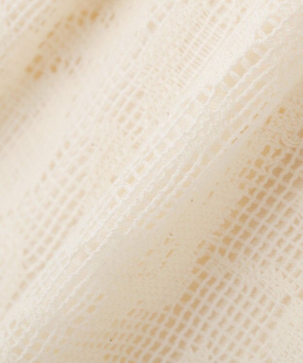 earth music&ecology 総レースカーゴパンツ Ivory