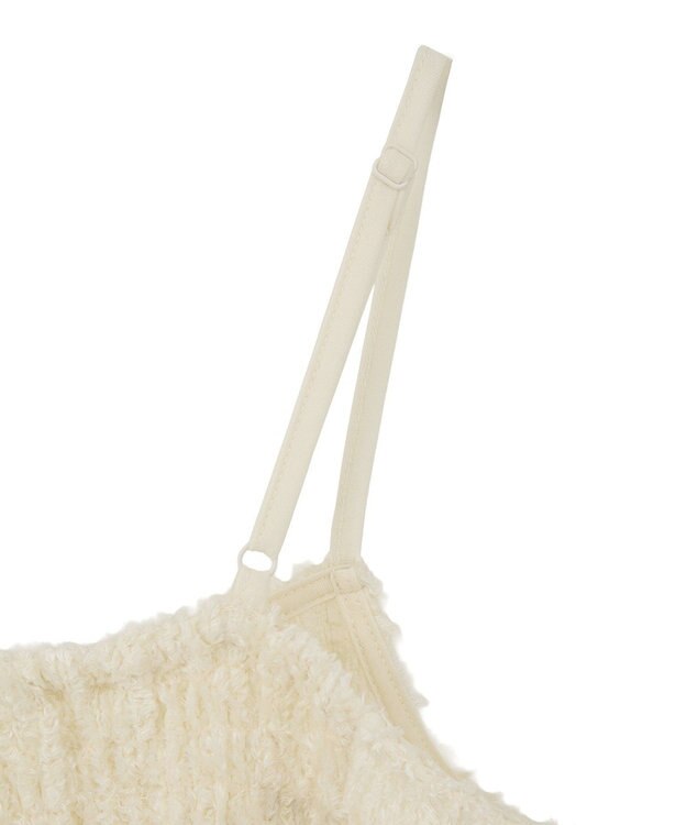 Green Parks 表面感ベロアバルーンキャミビスチェ Ivory