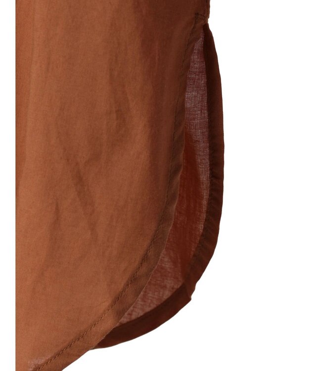 CRAFT STANDARD BOUTIQUE スカラレース袖ブラウス Brown