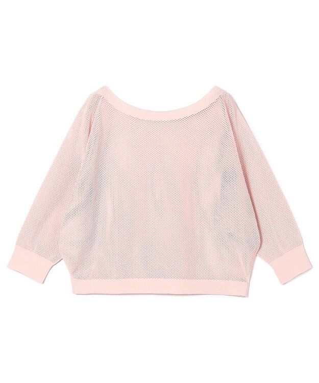 Chacott 【ノーソーイングニット】7分袖メッシュニットTシャツ ベビーピンク