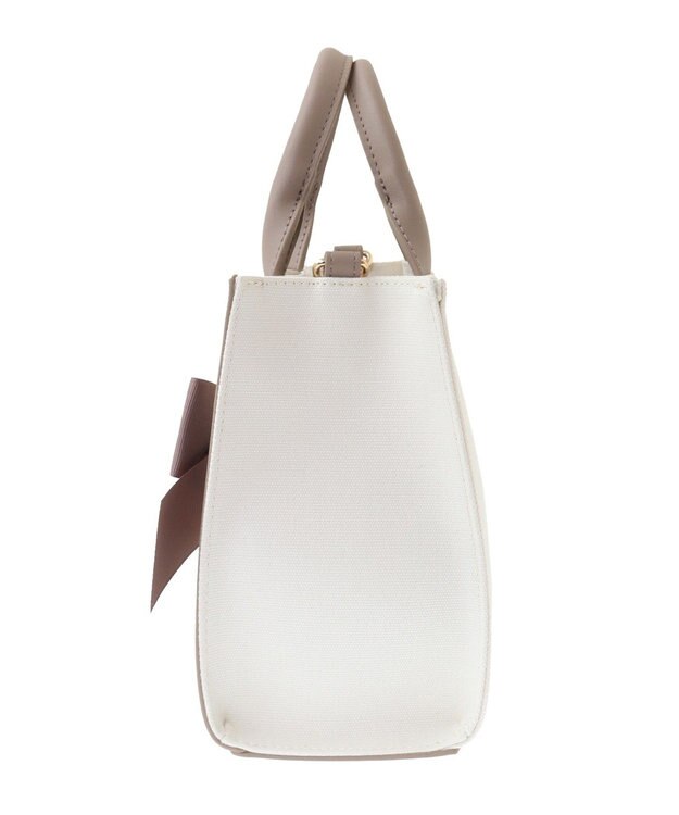 Maison de FLEUR EC限定ロゴ刺繍キャンバス2Wayバッグ Brown