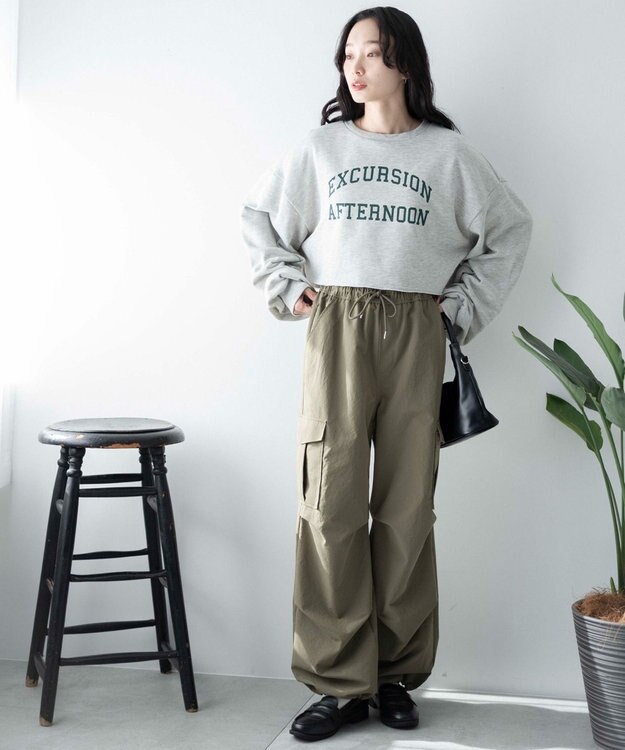 WEGO ヴィンテージライクショートスウェット グレーその他