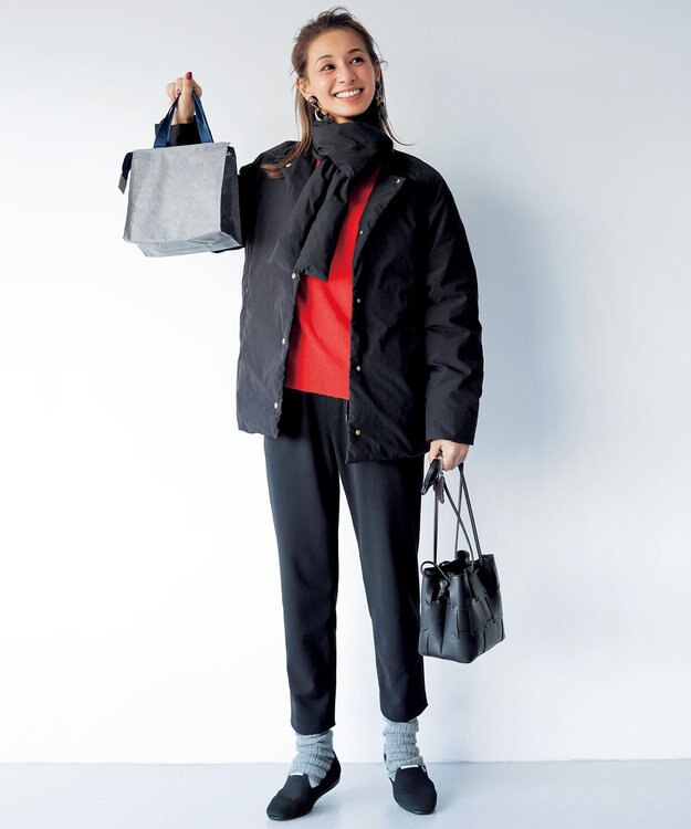 【UNFILO】ショートダウン ブラック Mサイズ ストール付き】ショートダウン / UNFILO | ファッション通販 【公式