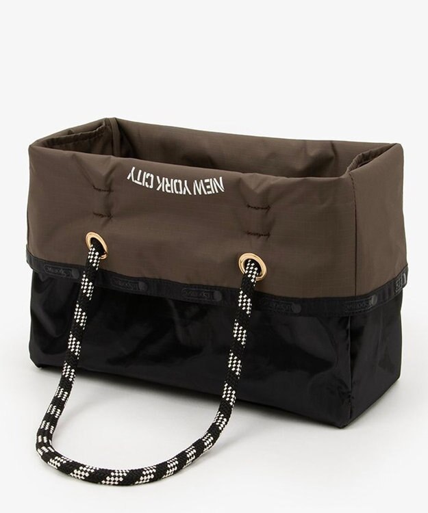 LeSportsac ML 2 WAY TOTE        /2ウェイチョコレート/ブラックシャイン 2ウェイチョコレート/ブラックシャイン