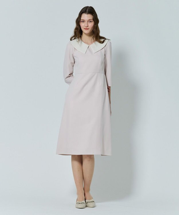 TOCCA 【八木アリサさん着用】【00サイズあり・消臭】FLYING SAUCER 七分丈ドレス ピンク系