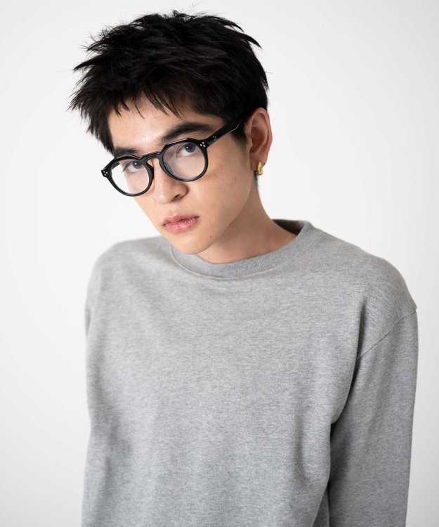 WEGO 【ユニセックス着用ITEM】セルフレームクラウンパントアイウェア ブラック