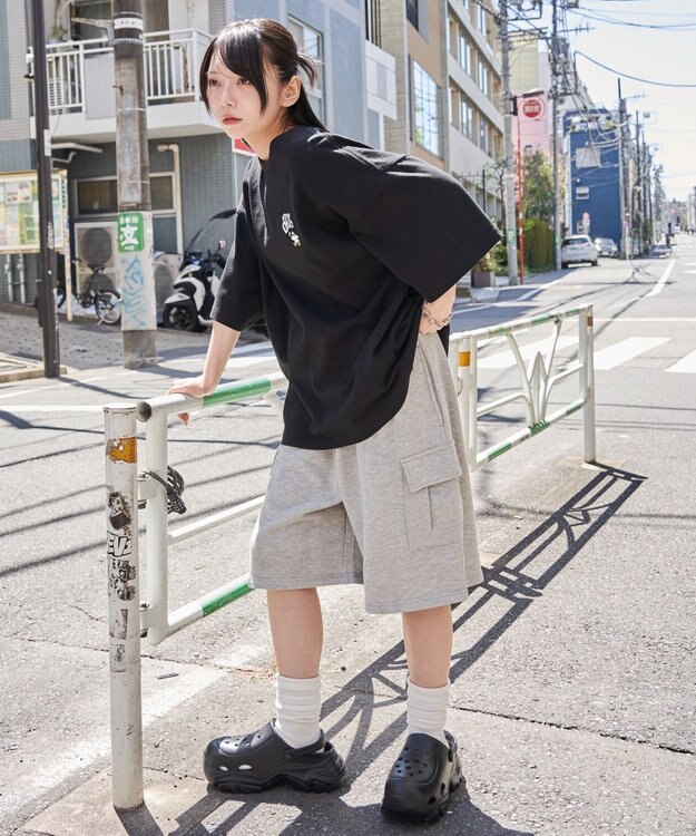 WEGO 【ユニセックス着用ITEM/SMLサイズ展開】別注BENDAVISワンポイントT（SS） ブラック