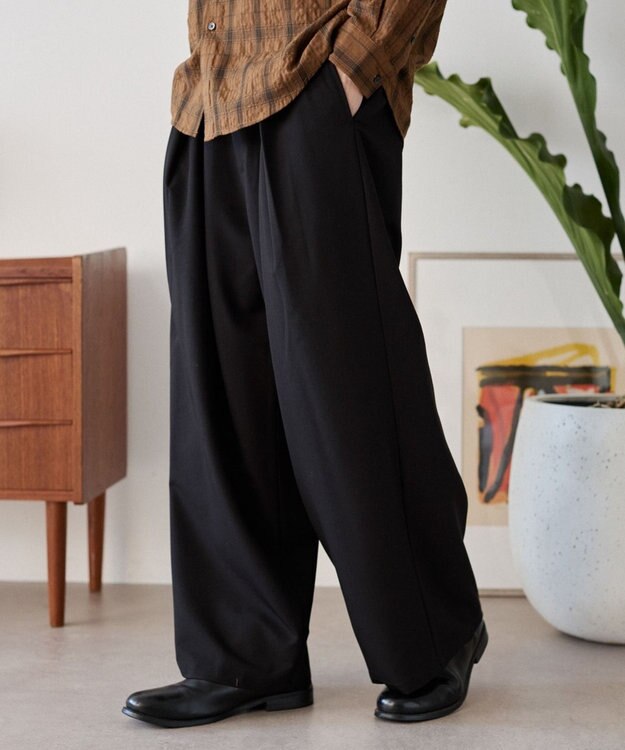 WEGO クロスタックバギースラックス ブラック