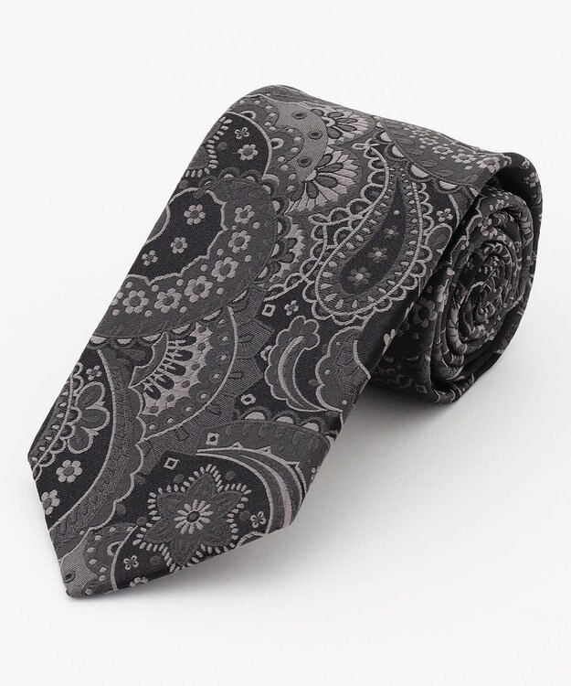 JOSEPH HOMME 【日本製】ペイズリージャガード　ネクタイ ブラウン系7