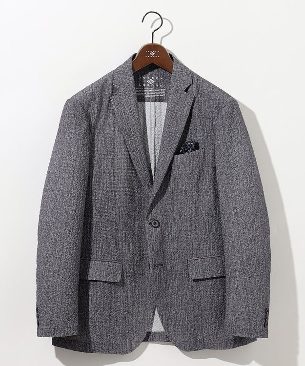 JOSEPH ABBOUD 【キングサイズ・ストレッチ・洗える・軽量・防しわ・速乾・エコ撥水】ライトウェーブジャケット グレー系