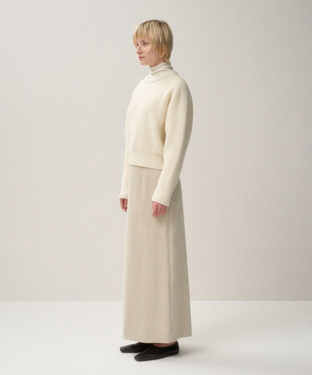 ATON WOOL CASHMERE SILK | クルーネックセーター OFF WHITE