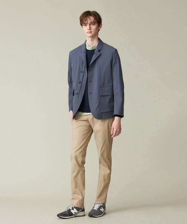 J.PRESS MEN 【MECHANICAL】【ハイパワーストレッチ / 撥水】ドライビングジャケットブルゾン ダルブルー系