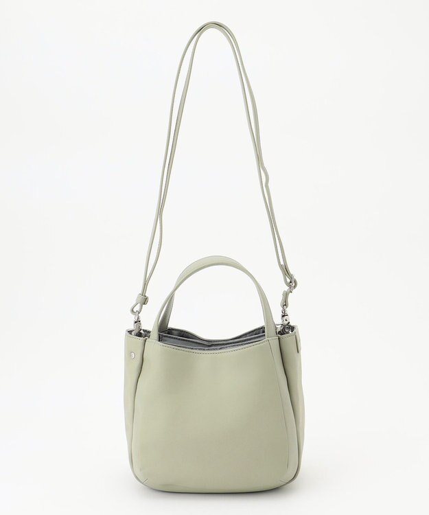 Y'SACCS イタリアンシープ 2wayラウンドトート ライトグリーン