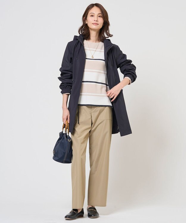 J.PRESS LADIES 【2way】Artirosa ロング丈 コート ネイビー系