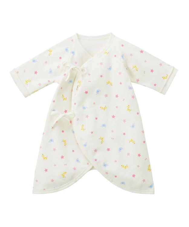 MIKI HOUSE HOT BISCUITS 【50-60cm】 スムースコンビ肌着 ピンク