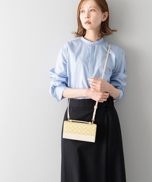 MIYABIYA La quoh with kirakaracho 南蛮七宝プリントレザー お財布ショルダー 菜の花(イエロー)