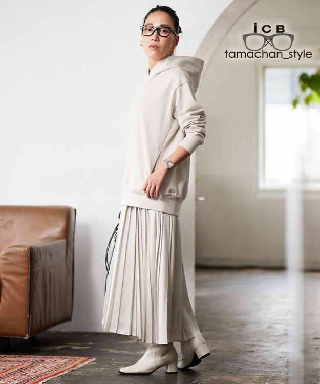 ICB 【ICB×tamachan_style コラボ 】パーカー トープ系