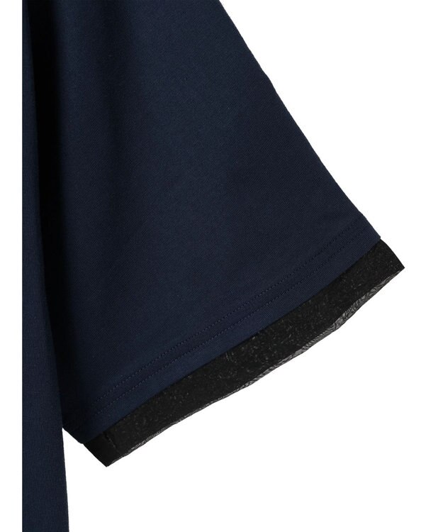 CRAFT STANDARD BOUTIQUE 【ＵＶカット】布帛切り替えプルオーバー Navy