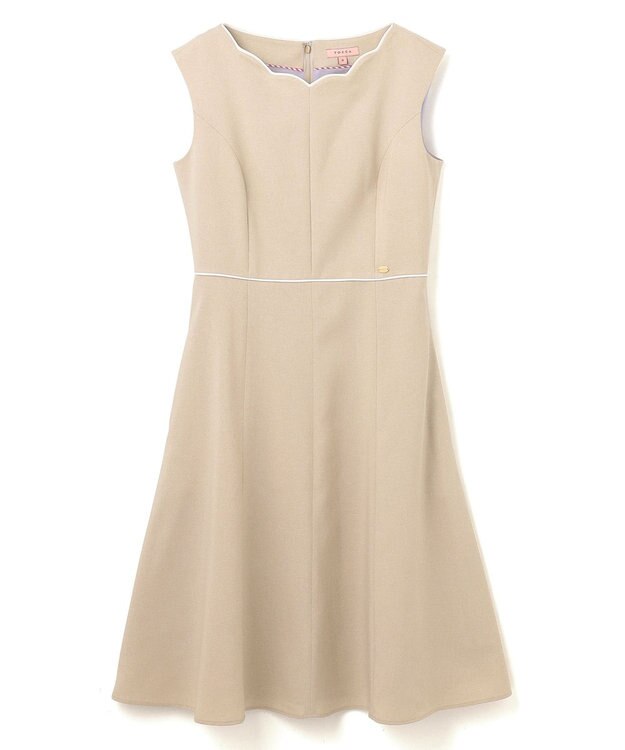 TOCCA 【大人百花掲載】【洗える！】AFTERNOON ドレス ベージュ系