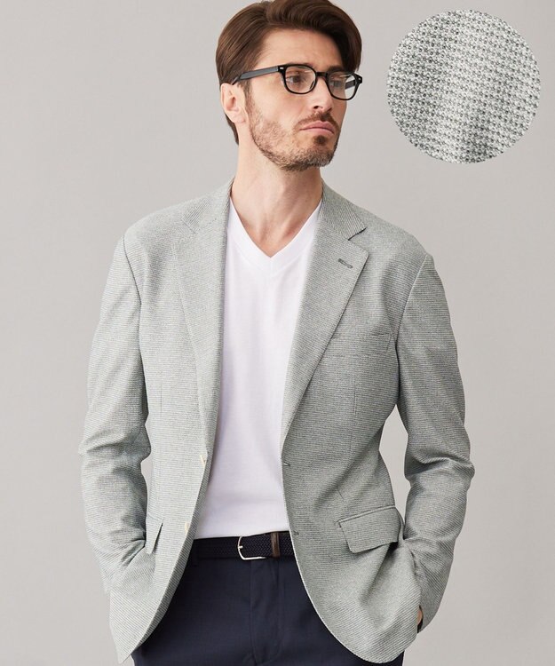 GOTAIRIKU 【吸水速乾/ウォッシャブル】ノルマンディーリネン カーディガンジャケット（24年モデル） ダークグリーン系(24年限定色)