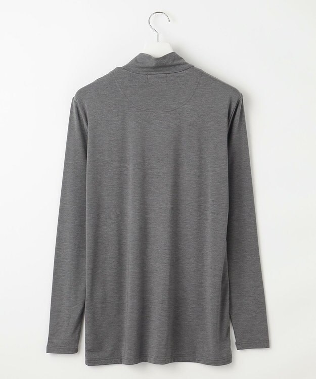 23区GOLF 【MEN】インナーにもおすすめなエニワイズモックネックシャツ ライトグレー系